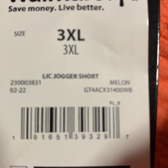 AC\DC Lic jogger shorts melon color size 3XL - Picture 8 of 8